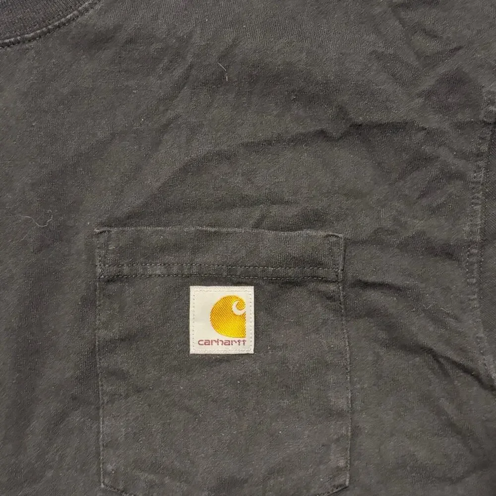 Black carhartt embroidered loose fit